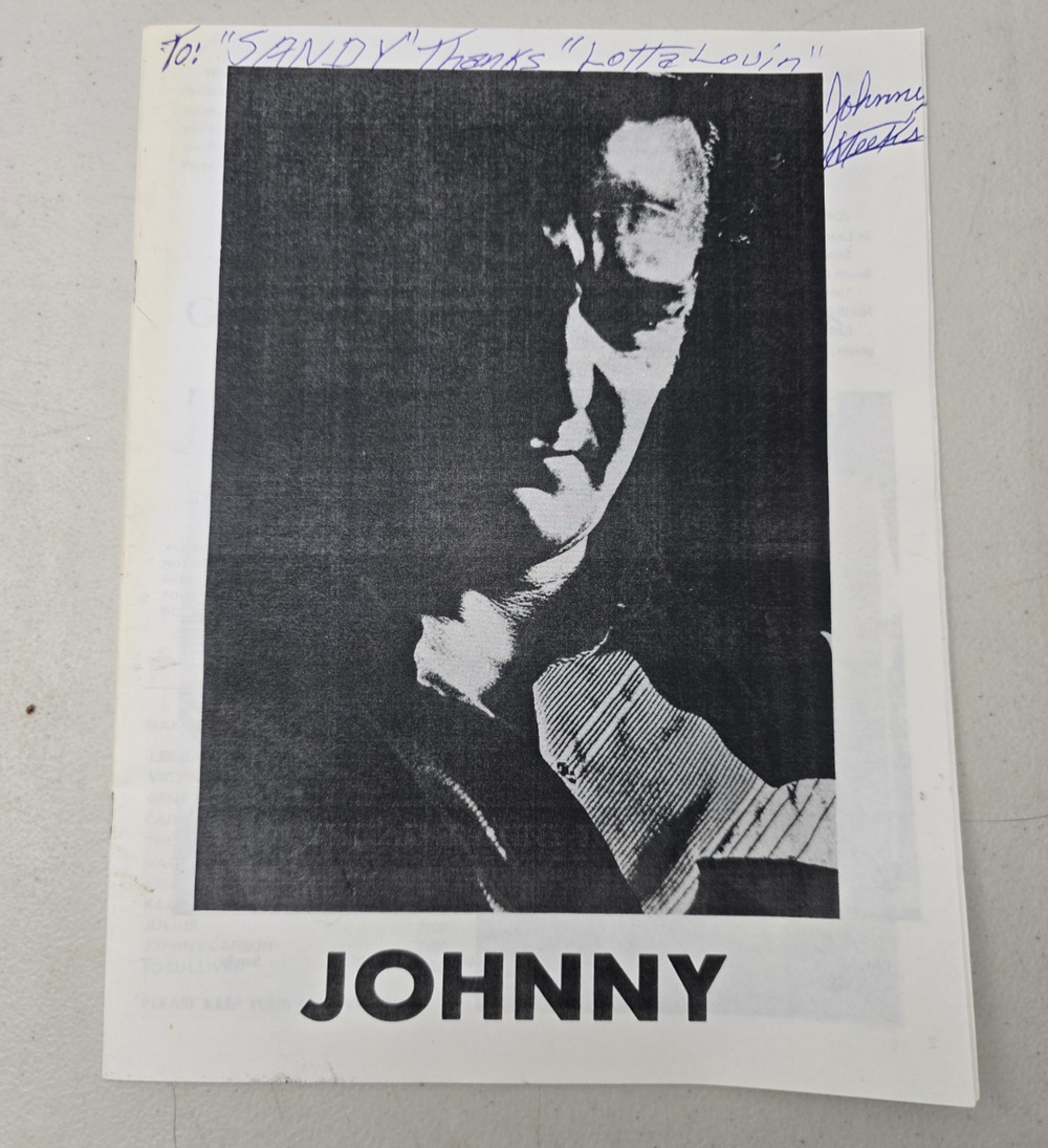 Johnny Meeks Hand Signed Autographed Booklet (28 Pages) Ed Sullivan Show VG Cond